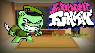 FNF react to flippy mod and flippy vs hank [upl. by Garrot152]