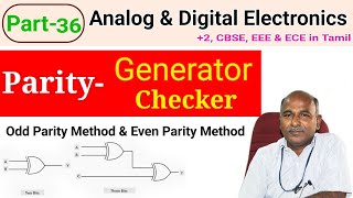 Parity Generator and Parity Checker in tamil [upl. by Yhtak]