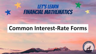 FM03 Common InterestRate Forms [upl. by Etterb]