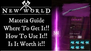 New World Materia Guide Where to get it How to use it Is it worth it [upl. by Atik]