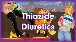 Thiazide Diuretics Mnemonic for NCLEX  Mechanism of Action Side Effects Nursing Pharmacology [upl. by Lasala]