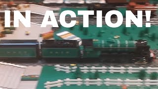 Lego Flying Scotsman MOC in action  BRICKLIVE 2016 [upl. by Eentroc279]