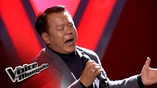 TsogtdelgerB  quotTuund bi hairtai baisanquot  Blind Audition  The Voice of Mongolia 2018 [upl. by Estele]