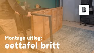 Hoe zet je de Eettafel Britt in elkaar  Montage uitleg  How To [upl. by Lexis]