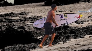 Italo Ferreira Training For The WSL Hurley Pro  Day Before Contest Window [upl. by Pratte371]