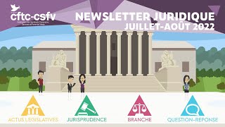 Newsletter juridique été 2022 sommaire  Fédération CFTCCSFV [upl. by Harrak]