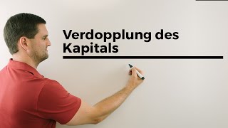 Verdopplung des Kapitals mit Faustformel 70p Herleitung Finanzmathe easy [upl. by Assyli]