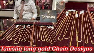 Tanishq light weight Long gold Chain collections  Long gold chain Designs  Chains  Swati nag [upl. by Crowell200]