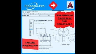 cara membuat elbow 90 di autocad II Refer to Pipe Data Pro Version 80 [upl. by Anazus19]