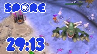 Spore Speedrun Old World Record in 2913 [upl. by Wil743]