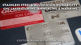 Stainless Steel amp Aluminium Durability CNC Laser Etching Annealing amp Marking [upl. by Anitsyrk]