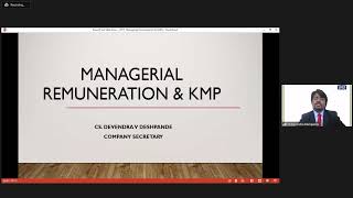 Live Webinar on Managerial Remuneration and KMP [upl. by Naillimxam]