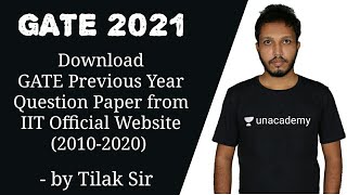 GATE Previous Year Question Papers Download From IIT Official Website GATE Previous Year Papers [upl. by Lhadnek434]