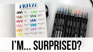 Arteza Brush Pens Review [upl. by Pedrotti]