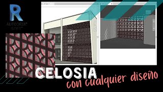 Modelar un muro de Celosia con cualquier diseño en REVIT [upl. by Favianus]