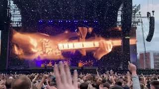 FIRE IN BONE  THE KILLERS  EMIRATES OLD TRAFFORD MANCHESTER  11062022 [upl. by Atiuqer]