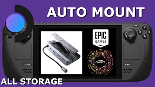 How to Auto Mount Your Storage for Steam Deck  SD Card M2 NVME microSD card [upl. by Erich750]