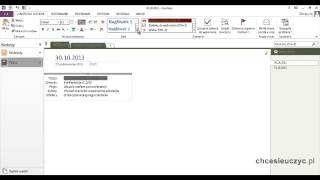 Kurs OneNote  lekcja 9  Style punktory i malarz formatów [upl. by Danila]