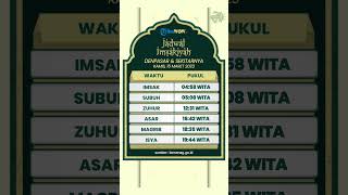 Jadwal Salat dan Imsakiyah Denpasar Sekitarnya Kamis 16 Maret 2023 [upl. by Rivers256]