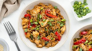 Hoisin Ginger Noodles Recipe [upl. by Giustino]