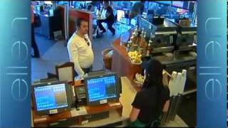 Ellens Starbucks Prank Rehearsal Footage [upl. by Ardie]