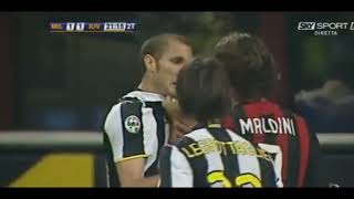 Maldini Attempts to Kill Chiellini [upl. by Ykcin]