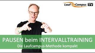 Pausen beim Intervalltraining  Tempotraining im Laufcampus Training [upl. by Etneciv]