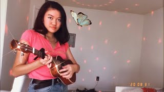 you broke me first  tate mcrae ukulele cover  chords  hannah cheng music [upl. by Pierpont672]