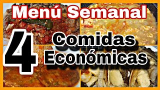 Menú Semanal Económico  Comidas Económicas viral recetas parati fypシ menu [upl. by Elokcin]