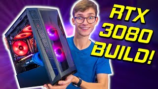 The ULTIMATE RTX 3080 Micro ATX Gaming PC Build 2021  Ryzen 7 3700X B550 4K MB320L [upl. by Pride]