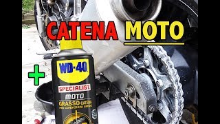 PULIZIA TOTALE CATENA MOTO  WD 40  Guida Definitiva [upl. by Enia]