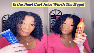 I USED Lusters Jheri Curl Juice on My Natural Type 34 Hair   Shirley Ann [upl. by Wilson733]