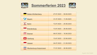 Sommerferien 2023 [upl. by Notyal]