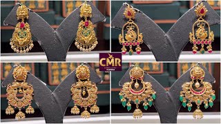 Grand Chandbali Earrings Collection  CMR Jewellery Earrings Designs  CMR Legacy of Jewellery [upl. by Joann281]