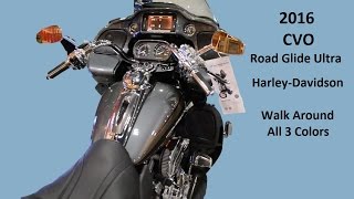 2016 CVO RoadGlide Ultra All 3 Colors Shown FLTRUSE [upl. by Ardnoik740]