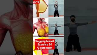 sagging breast exercise [upl. by Idnas]