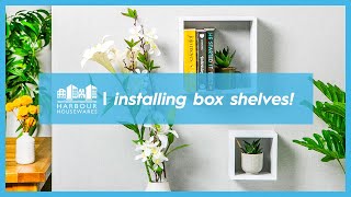 How to Install Floating Box Shelves  DIY Made Easy [upl. by Abigael548]