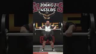 Eddie Hall World Record Axle press 216kg [upl. by Griswold]