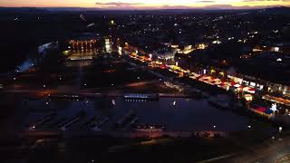 StratforduponAvons Christmas Markets 2022  DJI Mini 2 [upl. by Rahab]