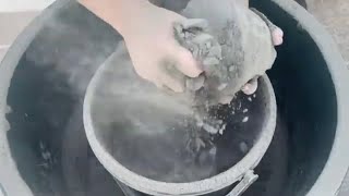 So Satisfying Dusty Mouthwatering Fresh Pure Cement Dry Crumbling and Sifting ASMR Sounds [upl. by Muirhead]