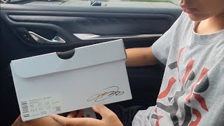 Basketball shoes unboxing getting ready for tryouts nike nikebasketball lebronjames [upl. by Lezti]