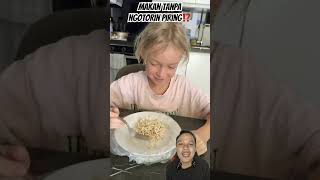 MAKAN TANPA NGOTORIN PIRING⁉️ pasta food noodles cooking spaghetti funny [upl. by Gabriela399]