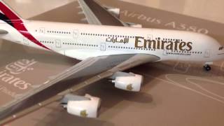 Herpa Emirates Airbus A380 1500 Model UNBOXING [upl. by Brockwell915]