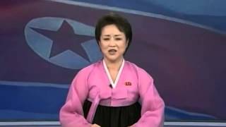 OverEnthusiastic North Korea TV Anchor Announces Rocket Launch [upl. by Papp]