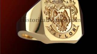 HistoricalNamescom  Family Crest Signet Rings [upl. by Arin]