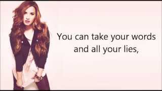 Demi Lovato ft Cher Lloyd  Really Dont Care lyrics  pictures [upl. by Xaviera]