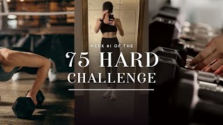 75 HARD  my first week of the internets toughest fitness challenge healthy routines diet amp more [upl. by Gorrian]