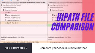 File Comparison in UiPath  UiPath File Comparison  UiPath Tutorial  RPA Tutorial  RPA Beginner [upl. by Ona]