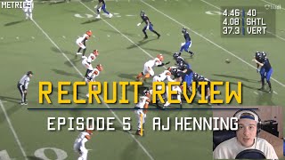 AJ Henning WR  Recruit Review 2020  Episode 5  TOP recruit of the class [upl. by Boys]