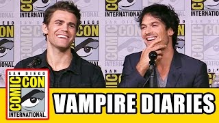 THE VAMPIRE DIARIES Season 8 Comic Con Panel Part 1  Ian Somerhalder Kat Graham Paul Wesley [upl. by Tnerb]